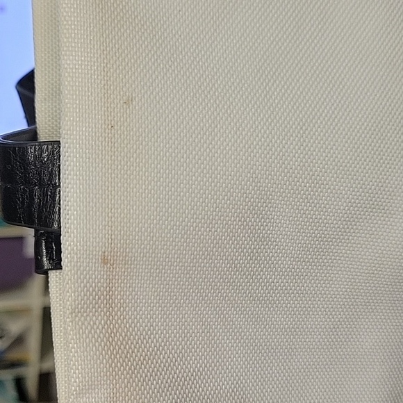 Calvin Klein Black & White Tote Bag 13" x 6" x 15" Straps are 20" - Picture 10 of 13